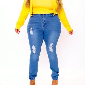 Fashion nova On a wave jeans